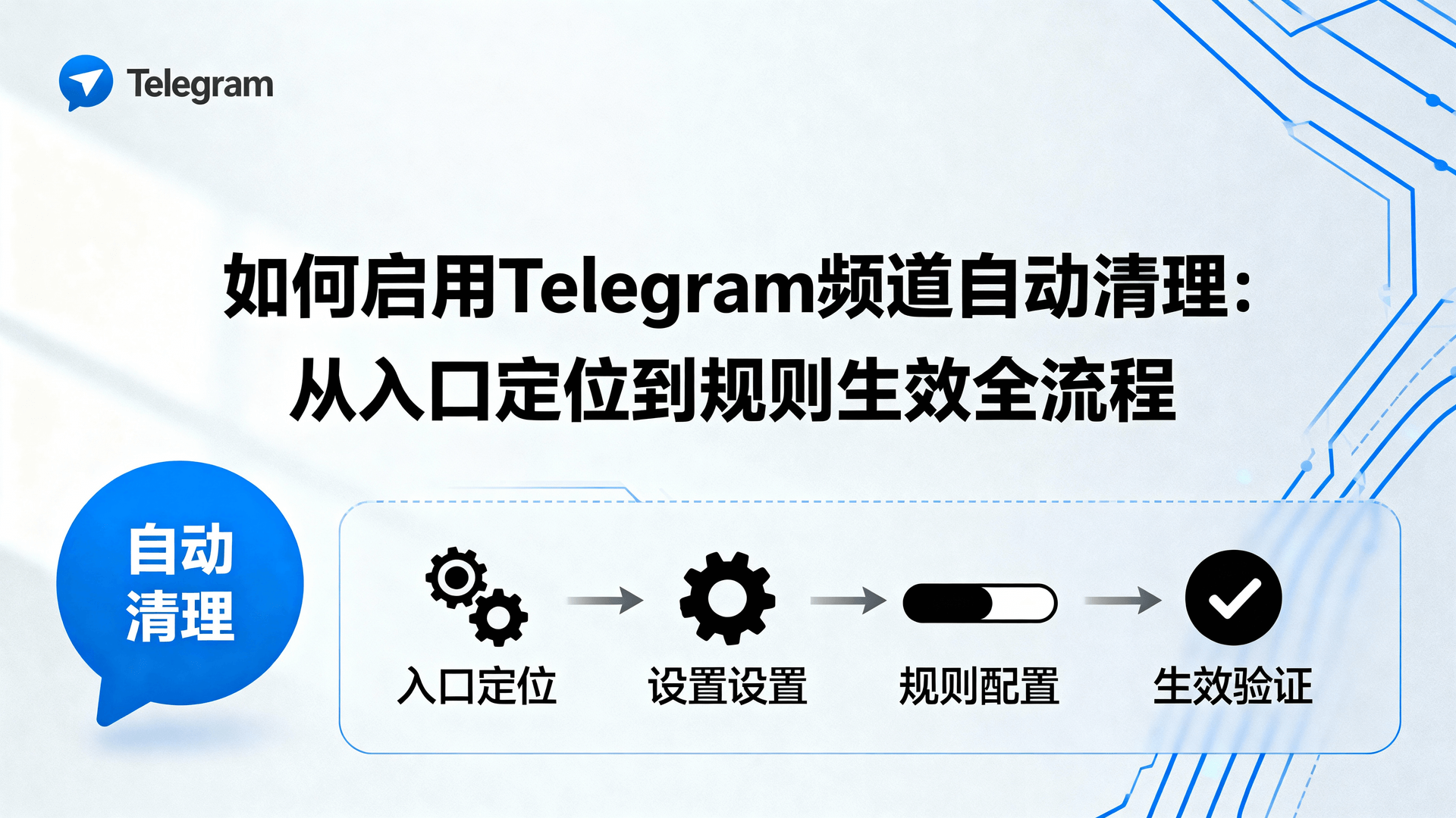 如何启用Telegram频道自动清理：从入口定位到规则生效全流程